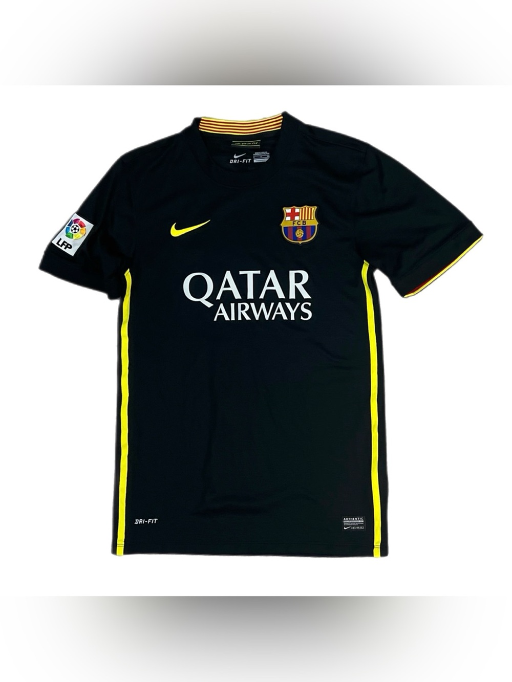 Used Nike FC Barcelona 2013-14 Third Shirt Soccer Jersey Black